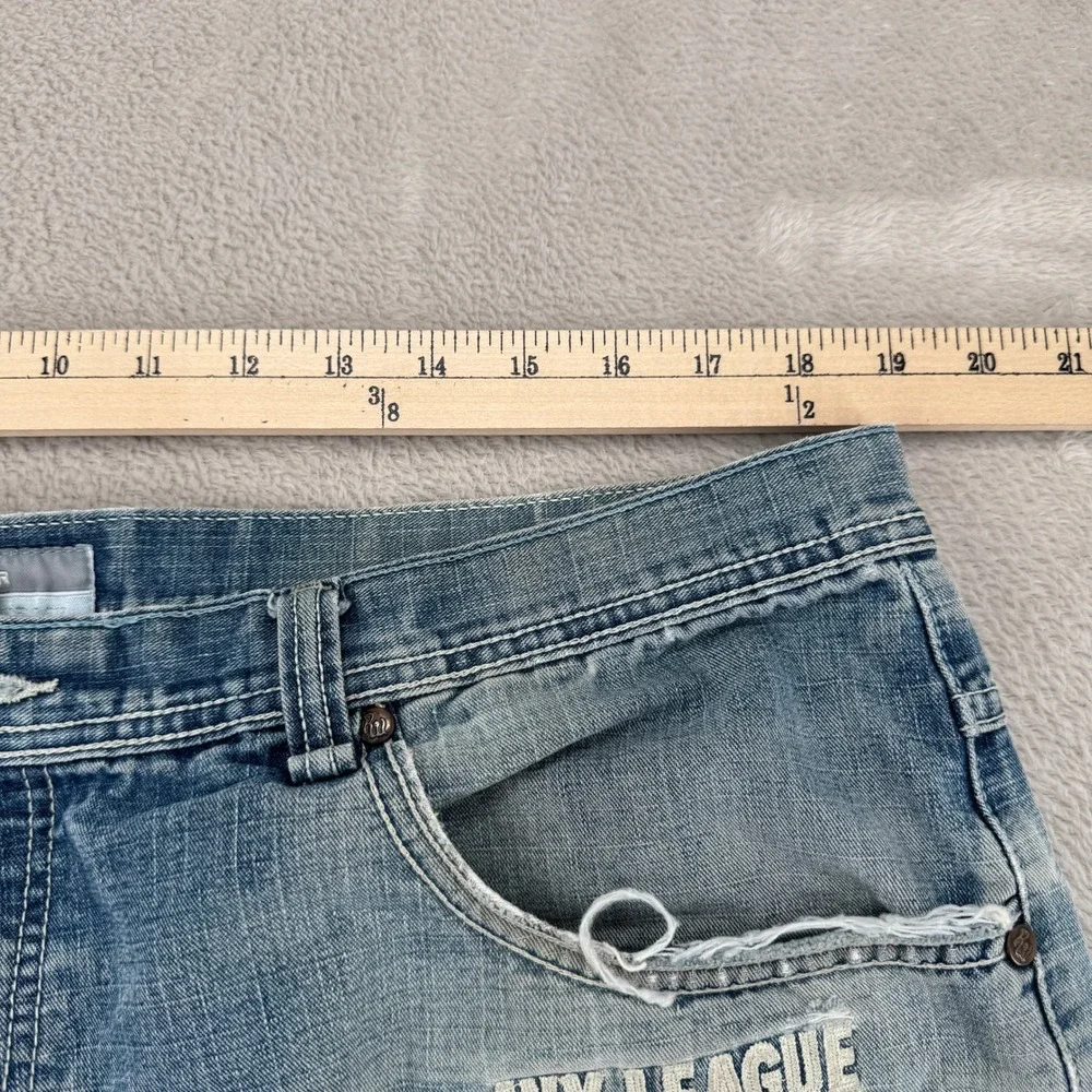 Vintage Y2K Rocawear Ivy League Edition Jeans‎ Mens 40x33 Blue Denim Distressed